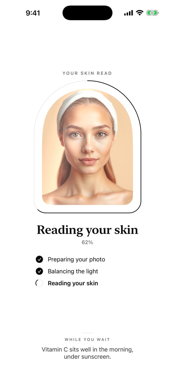 Reading your skin progress screen